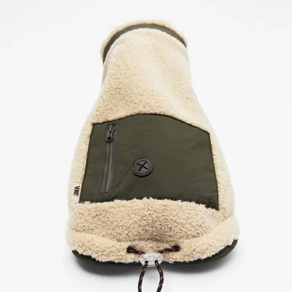 NWT ZARA FAUX SHEARLING PET COLLECTION JACKET XXS - Picture 5 of 9